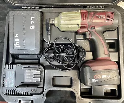 MATCO Tools MCL1812IW 1/2  Dr 18V Li-Ion Impact Wrench W/1 Bat & Charger • $230