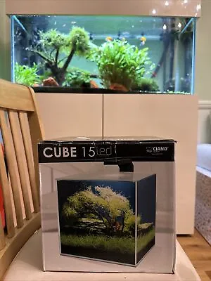 Ciano Cube 15 LED With Superfish 50W Watts Heater Glass Fish Tank Nano Aquarium  • £500