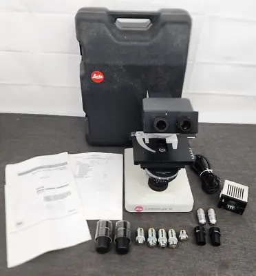 Leitz 020-435.037 Laborlux D Microscope W/ 5 Objectives Many Extras & Case • $599.99