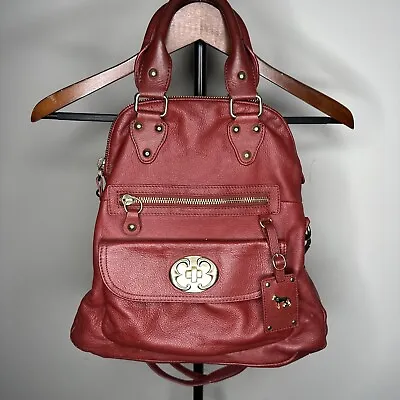 $26.90 • Buy Emma Fox Red Leather Shoulder Crossbody Bag Fold-over Satchel