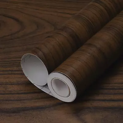 Walnut Wood Grain Contact Paper Vinyl Adhesive Peel & Stick Wallpaper Removable • $11.99