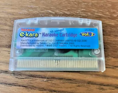 NEW HASBRO E-KARA Karaoke Cartridge Volume 2 10 Songs - Used - Untested • $9