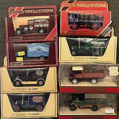 Matchbox Models Of Yesteryear Collection - Job Lot Of 8 • $2.53