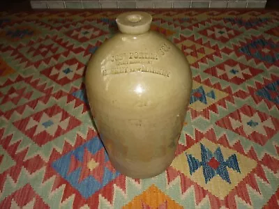 Antique Stoneware Spirit Flagon Hesket New Market Wigton Cumbria Josu Porter • £50