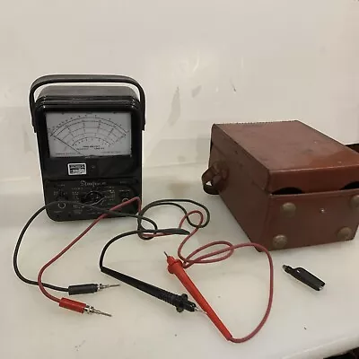 Simpson 260 Series ~ 8 Analog Multimeter + Leather Case & Wires • $150