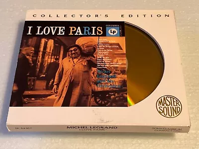 Michel Legrand I Love Paris Cd Master Sound Sbm 24 Karat Gold Disc Sony Jazz • $23.99