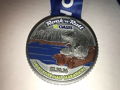 Vancouver Olympic Half Marathon Medals On Neck Ribbon  Rock N Roll Oasis Beaver • $11.04