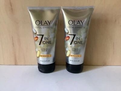 $29.99 • Buy 2x OLAY TOTAL EFFECTS 7 IN ONE CITRUS SCRUB REFRESHING FACIAL SCRUB 5.0 OZ - NEW