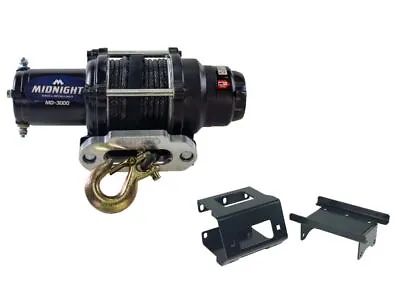 Viper 50 Ft Winch 3000 Lb Black W/ Mount For Polaris Sportsman 850 2010-14 • $229.98