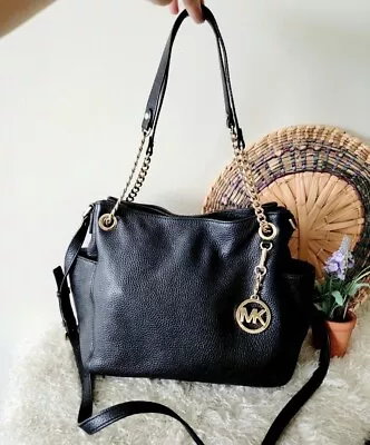 Michael Kors Black Satchel Shoulder Crossbody Bag Purse Handbag New NWOT  • $89.90