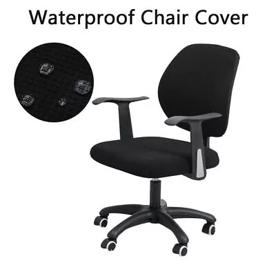$18.96 • Buy 2Pcs/set Split Office Chair Cover Stretch Seat Cover Protector Cover Waterproof