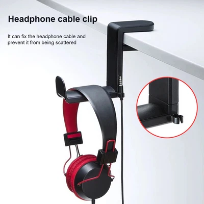 $19.49 • Buy Hook Headphone Stand Gaming Headset Hanging Desk Mount Adjustable Clamp Durable