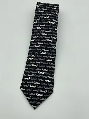 Jos A Bank 100% Silk Neck Tie Funny Geometric Mustache • $14.99