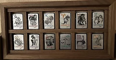 COMPLETE MAZZI ZODIAC 12 ZIPPO SET  MAZZI ZODIAC” Very RareDISPLAY NOT INCLUDED • £699.99