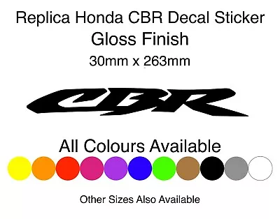 Honda CBR Replica Fairing Panel Decal Sticker Pair 30mm X 263mm  • £4.75