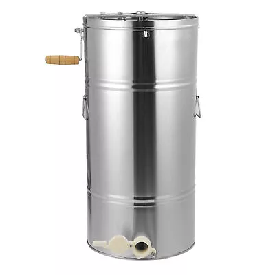 Honey Extractor 2 Two Frame Stainless Manual Crank Honey Bee Spinner Beekeeping • £53.04