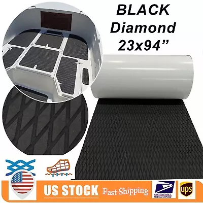 Black Diamond Boat Flooring EVA Foam Marine Decking Carpet  Bass Boat Floor Mat • $39.87