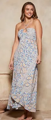 Tigerlily Azalia Trinity Maxi Dress - Cobalt Ornate 10 • $78.50