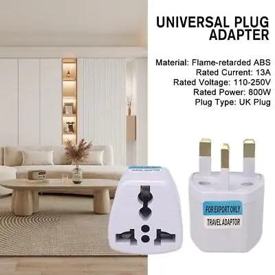 $3.36 • Buy Universal Plug Adapter EU US UK AU CN To UK Type-G Travel Socket PlugS Converter