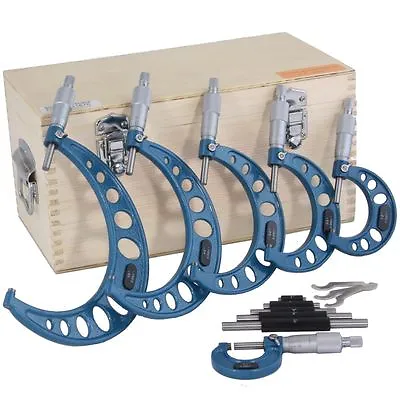 0-6  Outside Micrometer Set Machinist Tool Carbide New • $169.95