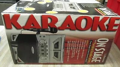 VINTAGE Emerson ON STAGE  EK215 PORTABLE KARAOKE SYSTEM NEW SEALED • $89.99