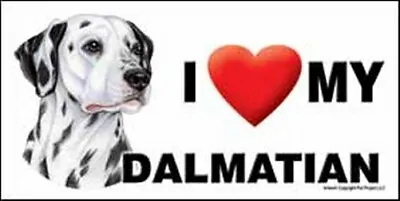 I (Heart) Love My DALMATION Cute LARGE Car Fridge Dog Magnet 4x8 USA Waterproof  • $6.95