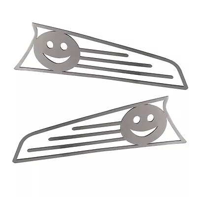 2pc Front Turn Signal Cover Trim For 1970-79 Type 1 VW Beetle Bug - Smiley Face • $45