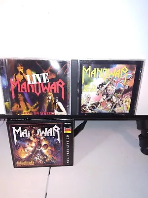 Manowar Live & Hail To England 3 Cd Bundle • $45