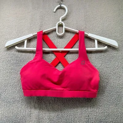 $17.95 • Buy Lorna Jane Womens Sports Bra Size Small Pink Red Cross Straps Stretch Backless