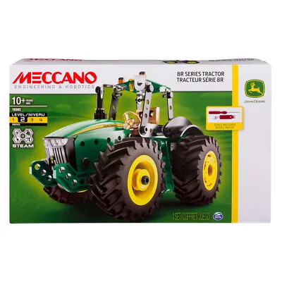 $48 • Buy Meccano John Deere Kids 8R Series Tractor STEM Building Kit Vehicle Toy 10y+ 