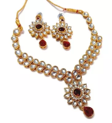 Indian Bollywood Traditional Kundan Ethnic Bridal Fashion Jewelry Sets Earrings • $20.13