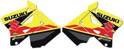 Suzuki Rm125 Rm250 2001-2013 Retro Travis Pastrana Style Factory Shroud Graphics • $59.99