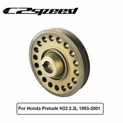 Aluminum Light Weight Crank Crankshaft Pulley 93-01 Honda Prelude H22 VTEC • $68.52