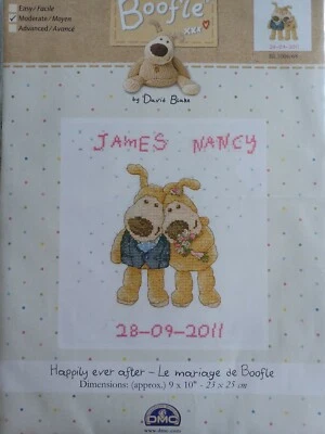 £17.50 • Buy Brand New, Unopened, Boofle, Dmc, Counted Cross Stitch Kit 'happily Ever After'.