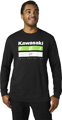 Fox Racing Official Kawasaki Long Sleeve Tee Kawi KX Series T Shirt 29517-001 • £31.98