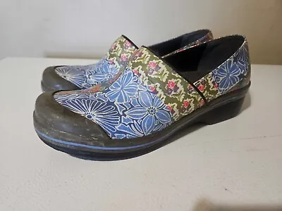 Dansko Women’s Vegan Volley Canvas Floral Patchwork Rain Clogs Size EU 41 US 9.5 • $29.99