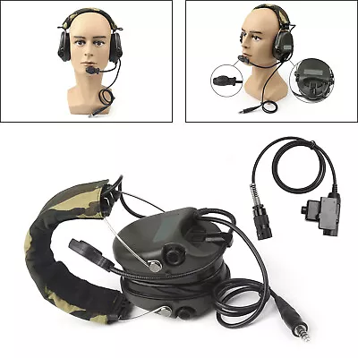 H60 Sound Pickup Noise Reduction Headset 6-Pin U94 PTT For AN/PRC148 PRC152 U329 • £113.99
