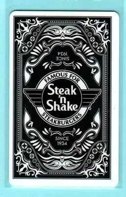 STEAK 'N SHAKE Black Playing Card 2014 Gift Card ( $0 )  • $2.50