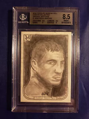 Diego Sanchez 2018 BGS 8.5 NM Topps UFC Museum 1/1 Artist Sketch Andrew Sanchez • $124.99