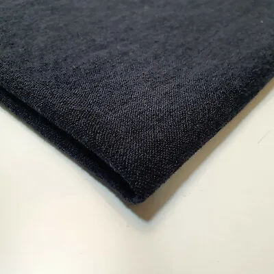 £2.41 • Buy Navy Sweater Viscose Knit Jersey Fabric Dress Craft Quilting Material Meter 58 
