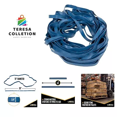 Heavy-Duty Large Versatile Rubber Moving Bands - 36 -72  | 12 Band Straps • $45.99