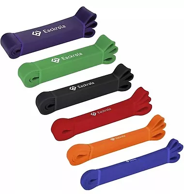 Pull Up Assistance Bands - Eackrola Resistance Bands Set Of 6 Monster Heavy Duty • $20