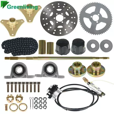 Sprocket Hub Brake Assembly Chain Hub Drift Trike Go Kart Rear Live Axle Kit AU • $112.85