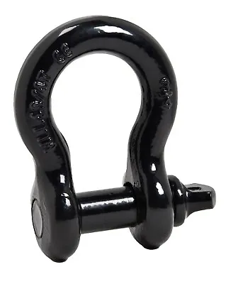 Premium BLACK D-Ring 3/4  Bow Shackle W 7/8  Screw Pin 10500 LB Capacity Jeep CJ • $16.49