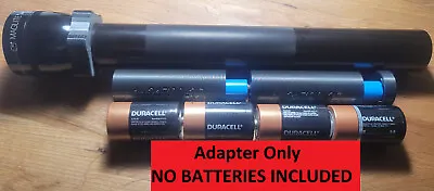 2x 21700 Li-Ion To 4D-Cell Maglite ADAPTER - Flashlight Conversion W/ LED Option • $20