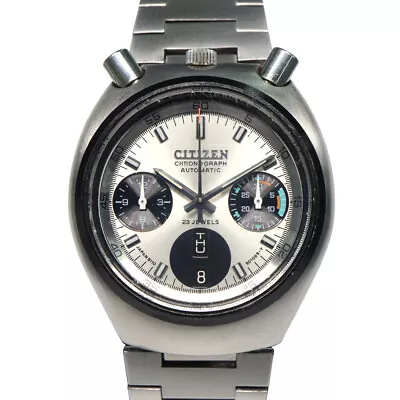 CITIZEN CHALLENGE TIMER 4-901011Y Horn Chrono Automatic Winding #U374 • $702.62