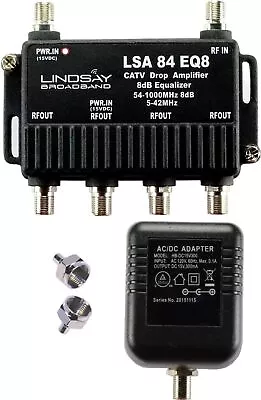 4-Port Cable TV Antenna HDTV Internet Digital Signal Amplifier Booster Splitter • $102