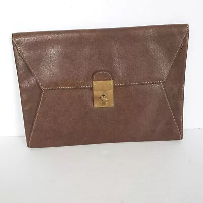 Gucci Bag Clutch Women's Men's Unisex Vintage Leather Brown Key Lock Pouch  • $97.20