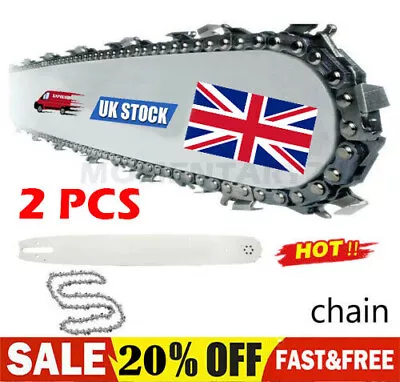 2pcs For 16'' Bar Chainsaw Saw Chain Pitch 3/8LP 0.050 Gauge 56DL Drive Links • £8.99