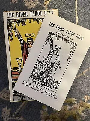 Vintage Rider Tarot Deck 1971 No Copyrites Switzerland 78+ Waite Smith ￼ • $175